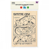 Набор досок для выжигания и росписи по дереву ТРИ СОВЫ "Главный герой", 4шт., 15*21см, пакет с европодвесом