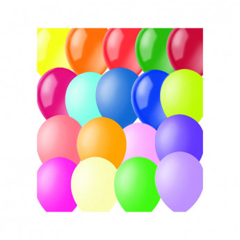 Воздушные шары, 100шт., М12/30см, Поиск, ассорти, декор, комплект 100 шт