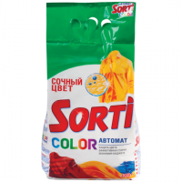Стиральный порошок-автомат 3 кг, SORTI (Сорти) "Color", 802-5, 703-5
