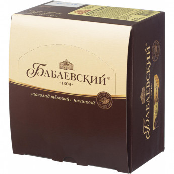 Шоколад Бабаевский с шоколадной начинкой, 20шт х 50г, комплект 20 шт