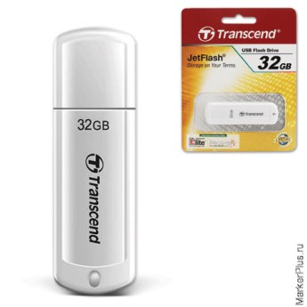 Флэш-диск 32 GB, TRANSCEND Jet Flash 370, USB 2.0, белый, TS32GJF370