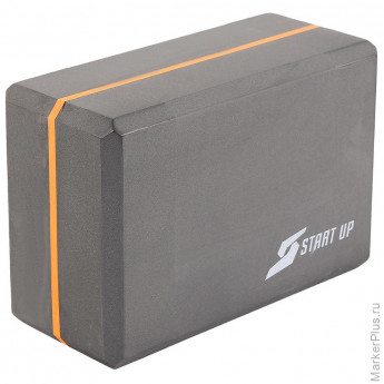 Блок для йоги Start up NT18022 р 22,8х15,2х10 см сер/оранж 356176