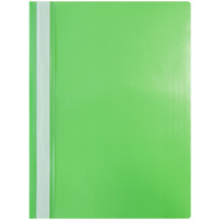 Папка-скоросшиватель пластик. А4 OfficeSpace, 120мкм, зеленая с прозр. верхом, 20 шт/в уп