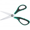 Ножницы Berlingo 'Easycut 350', 13см, бирюзовые, эргономичные ручки, мягкие вставки, европодвес