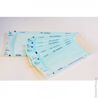 Пакет д/стерил.комбинир. 140 x 280 мм самокл. 100 шт/уп СтериТ, комплект 100 шт