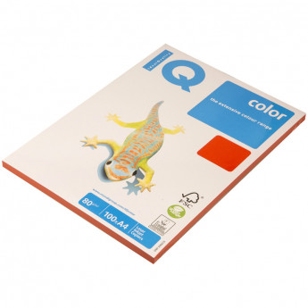 Бумага IQ 'Color intensive' А4, 80г/м2, 100л. (кораллово-красный)