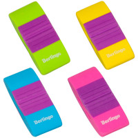 Ластик Berlingo "Color Zone" прямоугольный, термопластичная резина, 56*23*14мм, Ассорти, ассорти, 24 шт/в уп