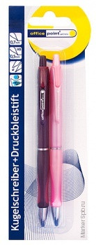 Ручка Of.P.шар.+мех.карандаш Soft Grip в блистере, шт