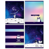 Тетрадь 60л., А5, клетка BG "Ну ты тупой!", 4 шт/в уп