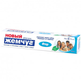 Зубная паста Новый Жемчуг "Фтор", 75мл