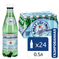 Вода ГАЗИРОВАННАЯ минеральная SAN PELLEGRINO, 0,5 л, ИТАЛИЯ, УТ-00003848 Вода ГАЗИРОВАННАЯ минеральная SAN PELLEGRINO, 0,5 л, ИТАЛИЯ, УТ-00003848