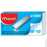 Скобы для степлера №10, 1000 штук, MAPED, до 20 листов, 324105, комплект 1000 шт
