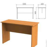 Стол приставной 'Фея', 1000х440х650 мм, цвет орех милан, СФ04.5