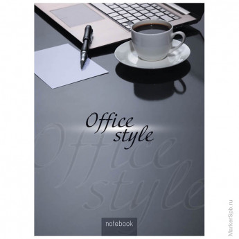 Бизнес-блокнот 80л. А4 "Office Style", 5-ти цветный блок, глянцевая ламинация