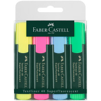Набор текстовыделителей Faber-Castell '48' 4цв., 1-5мм, пластик. уп., европодвес