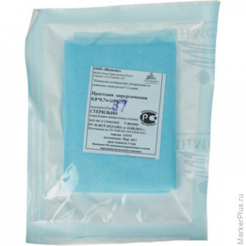 Салфетка стерил. 80*70 сммс пл.25