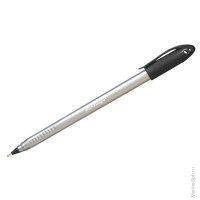 Ручка шариковая "Triangle Silver" черная, 1мм, трехгран., 12 шт/в уп