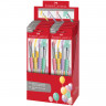 Набор кистей Faber-Castell 4шт., круглые № 12,4,8, плоская №10, пастел. цвета., блистер, европодвес, комплект 4 шт