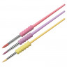 Набор кистей Faber-Castell 4шт., круглые № 12,4,8, плоская №10, пастел. цвета., блистер, европодвес, комплект 4 шт