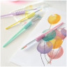 Набор кистей Faber-Castell 4шт., круглые № 12,4,8, плоская №10, пастел. цвета., блистер, европодвес, комплект 4 шт