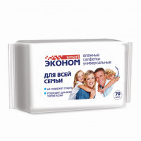 Салфетки влажные, 70 шт., для всей семьи, SMART ЭКОНОМ, 30024, комплект 70 шт Салфетки влажные, 70 шт., для всей семьи, SMART ЭКОНОМ, 30024, комплект 70 шт