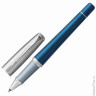Ручка-роллер PARKER "Urban Premium Dark Blue CT", корпус темно-синий, анодированный алюминий, хром, 1931566, черная