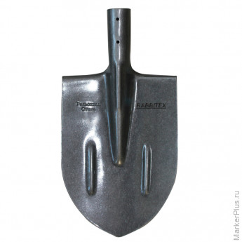 Лопата штыковая без черенка 20х40 см, ребра жесткости, рельсовая сталь, RABBITEX (РАББИТЕКС) "RAIL STEEL", 700479