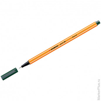 Ручка капиллярная Stabilo "Point 88" цвет травы, 0,4мм