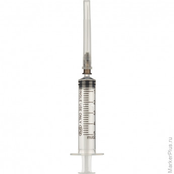 Шприц 3-комп. однораз. 5мл игла 22G (0,7x40) SFM 100шт/уп, комплект 100 шт
