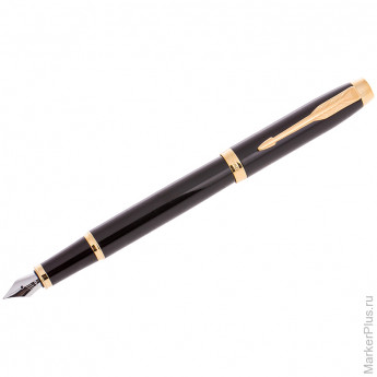 Ручка перьевая Parker 'IM Black GT' синяя, 0,8мм, подар. уп.