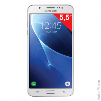Смартфон SAMSUNG Galaxy J7, 2 SIM, 5,5", 4G (LTE), 5/13 Мп, 16 Гб, microSD, белый, пластик, SM-J710FZWUSER