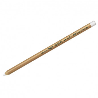 Пастельный карандаш Faber-Castell 'Pitt Pastel' белый, мягкий, 6 шт/в уп
