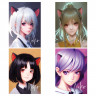 Тетрадь 80л., А5, клетка на гребне MESHU 'Neko', двойная обложка, матовая ламинация, тиснение фольгой