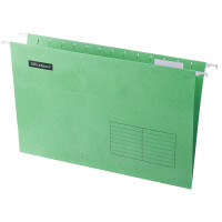 Подвесная папка OfficeSpace Foolscap (365*240мм), зеленая, 10 шт/в уп
