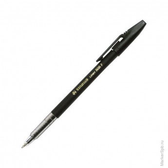Ручка шариковая "Liner 808", черная, 0,7мм 10 шт/в уп