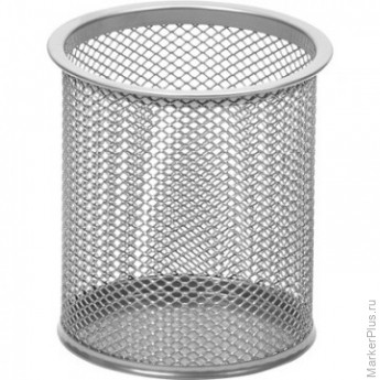 Подставка Attache для письм.прин.цилиндр.,d89х100мм, металл.сетка(серебро)