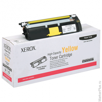 Тонер-картридж XEROX (113R00694) Phaser 6120/6115MFP, желтый, оригинальный, ресурс 4500 стр.
