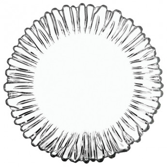Набор тарелок, 6 шт., диаметр 205 мм, фигурное стекло, "Aurora", PASABAHCE, 10512