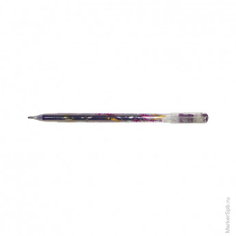 Ручка гелевая 'Люрекс' фиолетовая, 1мм, 12 шт/в уп