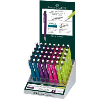Карандаш механический Faber-Castell 'Poly Matic', 0,7мм, с ластиком, ассорти, дисплей, 40 шт/в уп