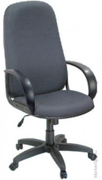 Кресло руководителя Chairman 279 PL, ткань JP чёрно-серая, механизм качания