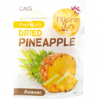 Сухофрукты Ананас Filipino Sun сушеные, 100г
