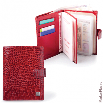 Обложка для документов (авто, паспорт, пластиковые карты) SERGIO BELOTTI, кожа, тиснение "я