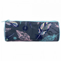 Пенал-тубус BRAUBERG, с эффектом SOFT TOUCH, полиэстер, "Feathers", 22х8 см, 270058 Пенал-тубус BRAUBERG, с эффектом SOFT TOUCH, полиэстер, "Feathers", 22х8 см, 270058