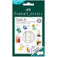 Масса для приклеивания Faber-Castell 'Tack-It', 90 кубиков, 50г., картон. уп., европодвес