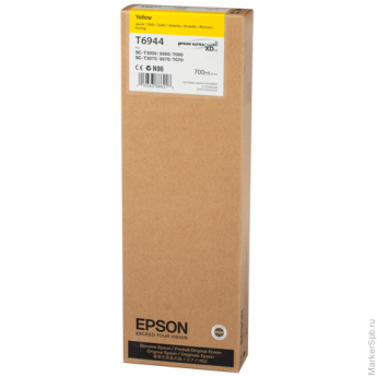 Картридж струйный для плоттера EPSON (C13T694400) Epson SC-T3000/5000/7000 и др., желтый, 700 мл, ор