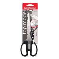 Ножницы ERICH KRAUSE "Top Model", 210 мм, черные, в картонной упаковке с европодвесом, 14856 Ножницы ERICH KRAUSE "Top Model", 210 мм, черные, в картонной упаковке с европодвесом, 14856