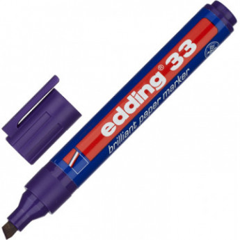 Маркер пигментный EDDING E-33/008 фиолетовый 1,5-3 мм скош. наконечник