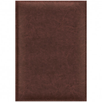 Ежедневник датированный 2017г., А4, 176л., кожзам "Sarif", коричневый
