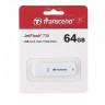 Флеш-память Transcend JetFlash 730, 64Gb, USB 3.1 G1, бел, (TS64GJF730)